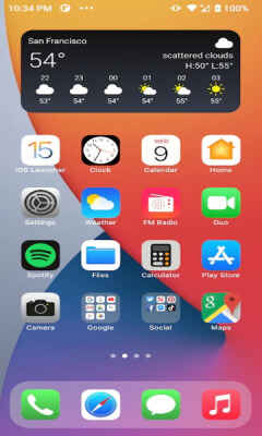Launcher iOS 17ͼ1